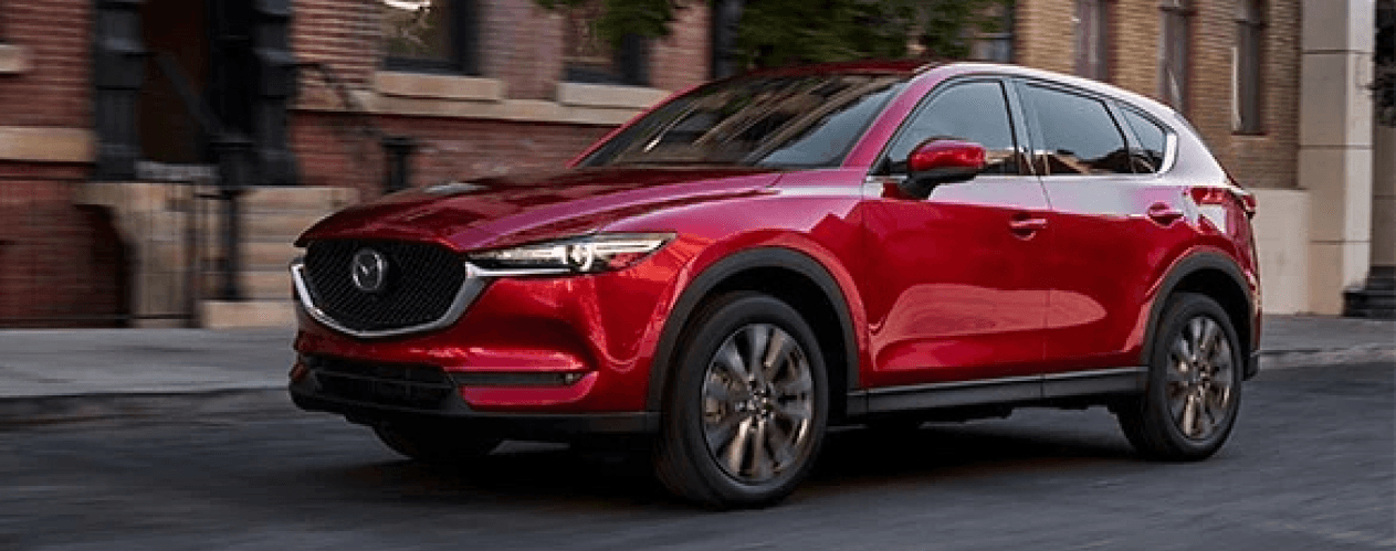 Red Mazda CX-5 side view